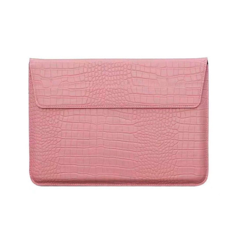 Чехол-папка Crocodile Leather Sleeve для MacBook Pro 14" M1 (2021) Pink Чехол-папка Crocodile Leather Sleeve для MacBook Pro 14" M1 (2021) Pink